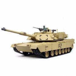 RC tank 1/16 RC M1A2 Abrams sand BB+IR 2.4GHz met schietfunc