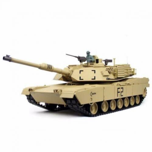 RC tank 1/16 RC M1A2 Abrams sand BB+IR 2.4GHz met schietfunc