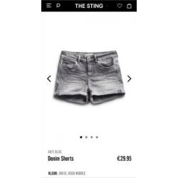 Jeans short korte broek Anti Blue, maat S