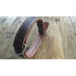 Leren hondenhalsband bruin