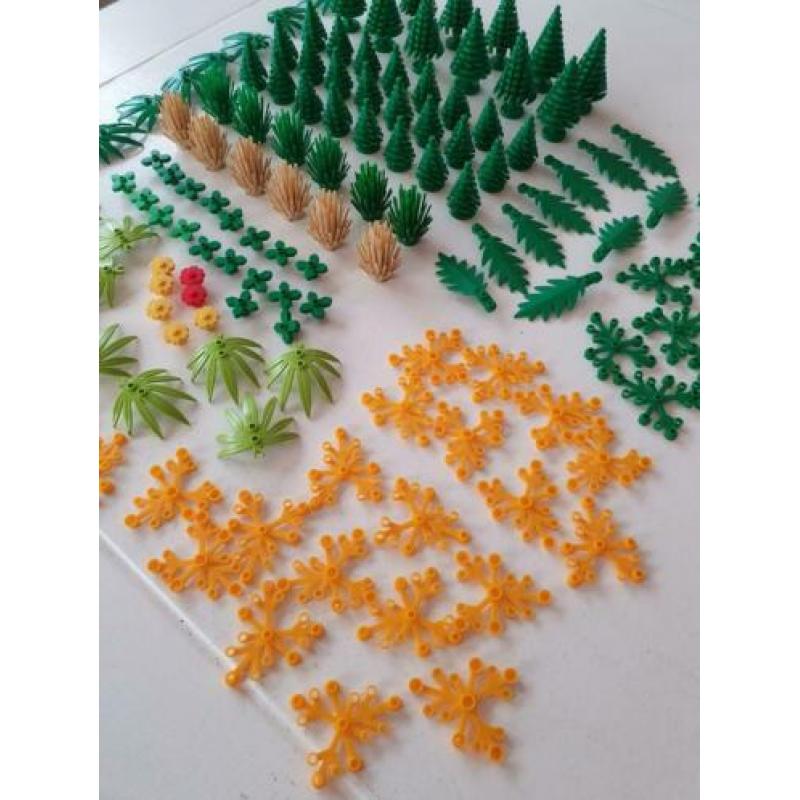 LEGO partij nieuwe bomen en struiken bladeren 139 stuks