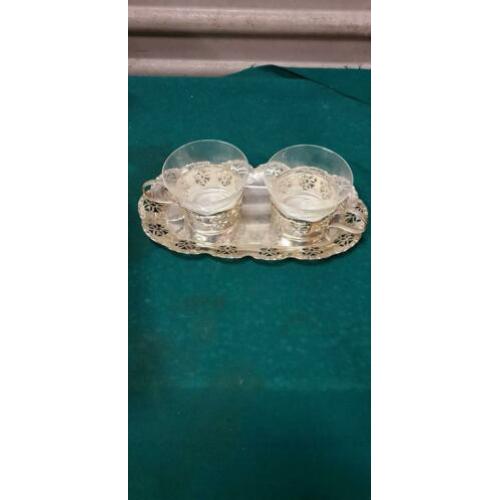 theekopjes met plateau vintage