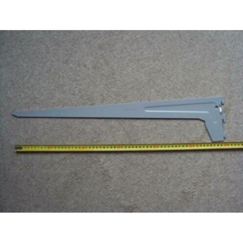 3 Nieuwe metalen duraline plankdragers 60 cm bureaublad
