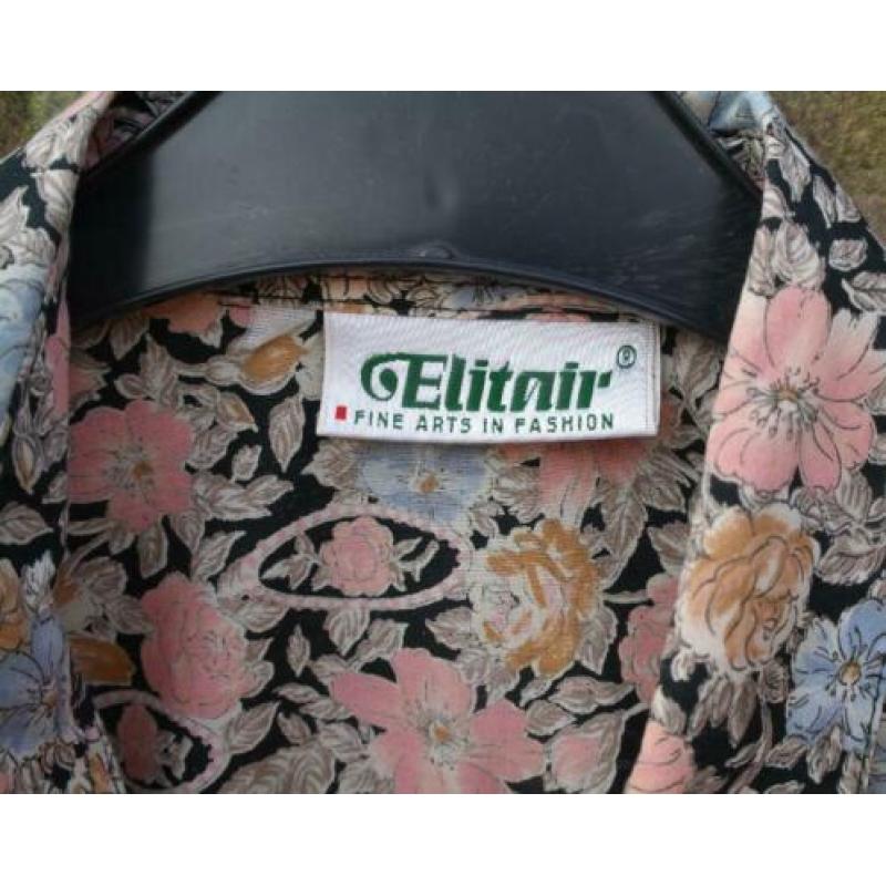 Dames blouse bloemetjes print. Mt. M, merk: elitair