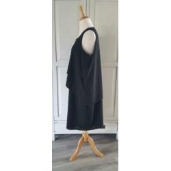 MISS ETAM zwarte jurk met lagen maat 48