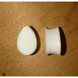 Teardrop tunnels/plugs 19mm, 2 paar!