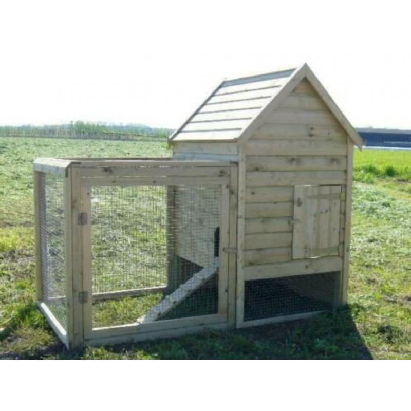 Goedkoop Kippenhok met ren van 1 meter