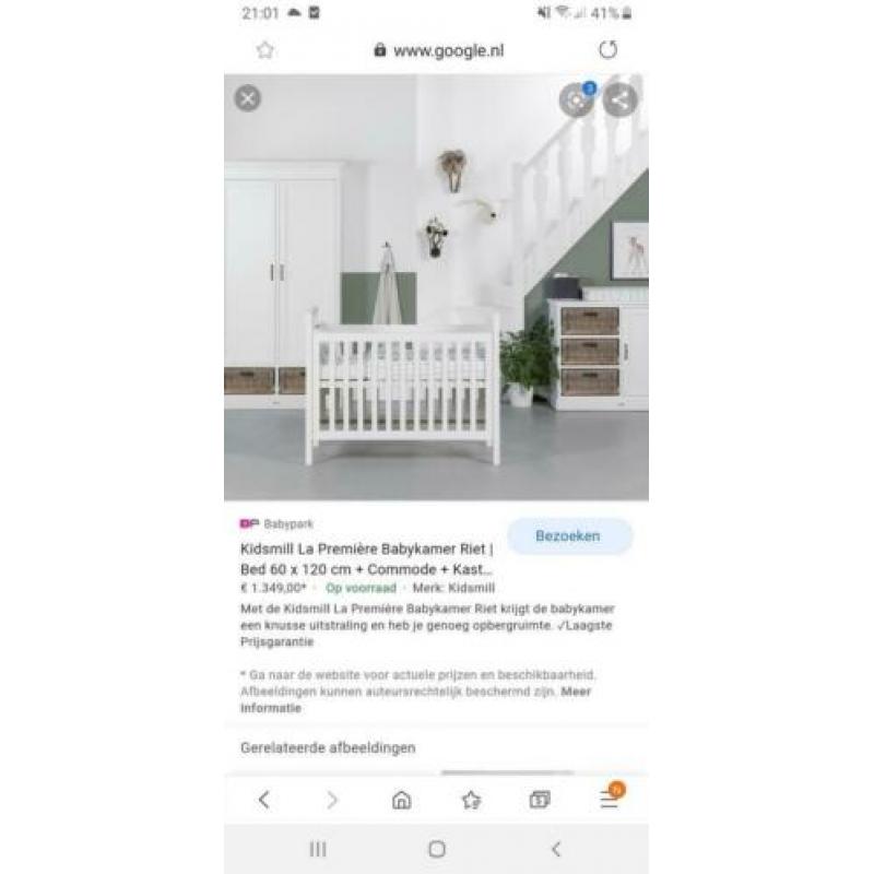 Commode en ledikant la premiere wit