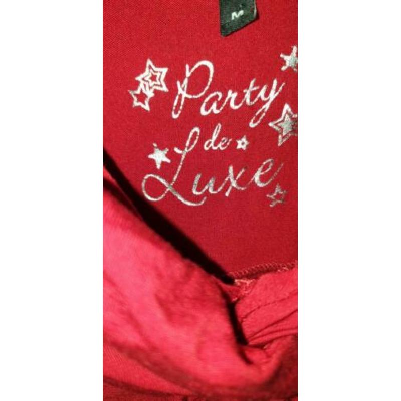 Party de Luxe rode zomerjurk mt M