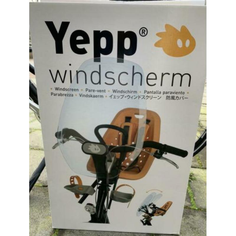 Yepp mini voorzitje grijs met Yepp windscherm
