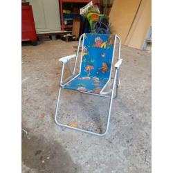 Retro kinder klapstoel camping stoel