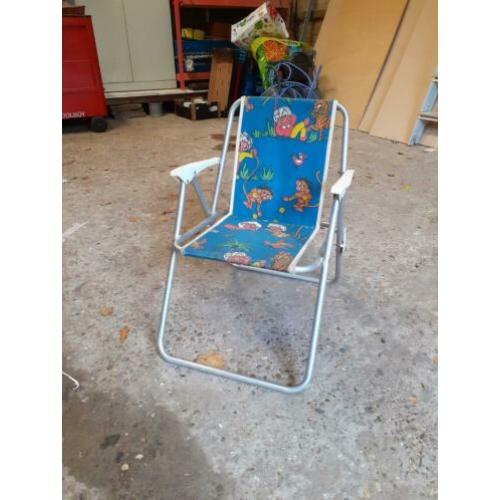 Retro kinder klapstoel camping stoel