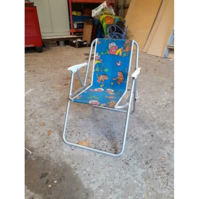 Retro kinder klapstoel camping stoel