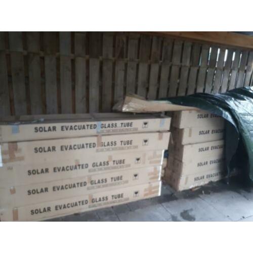 1000 liter vat met 6 maal 24 buizen aan te sluiten op cv