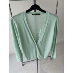 Expresso mintgroen zacht vastje cardigan mt 36