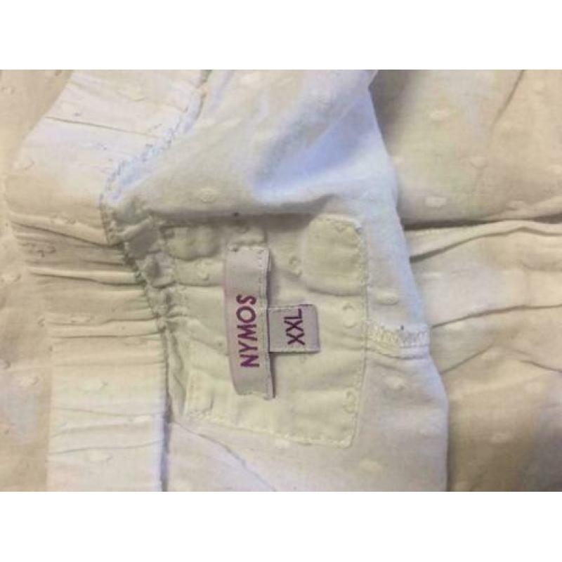 Wit zomer korte broek, maat; l/xl