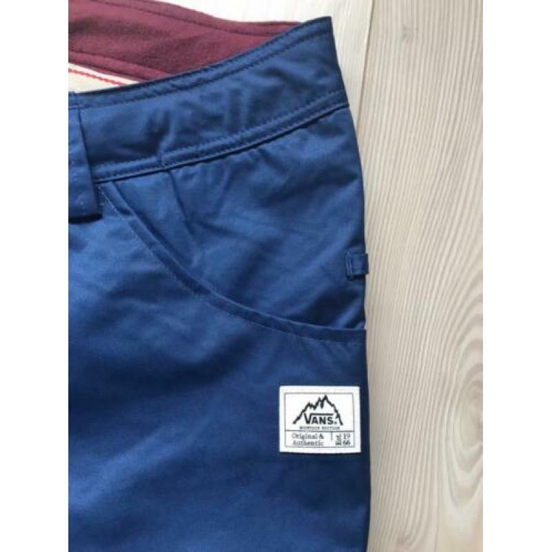 NIEUW! sneeuwbroek VANS pants blauw M-L