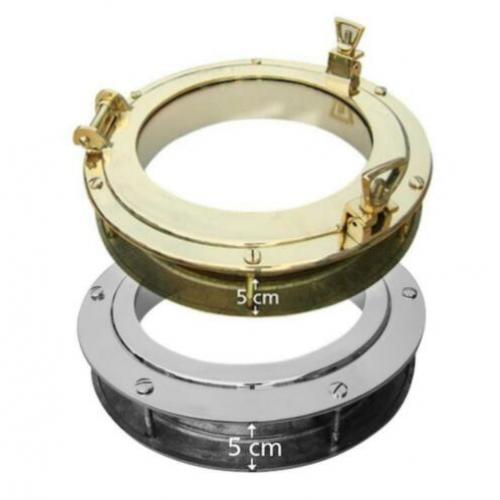 patrijspoort stuurwiel scheepslamp kompas modelboot klok