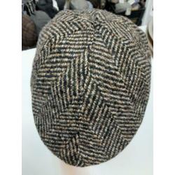 Moderne heren pet grof tweed, modern