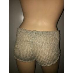 Kontatto korte broek shorts goud goudkleurig gehaakt maat S