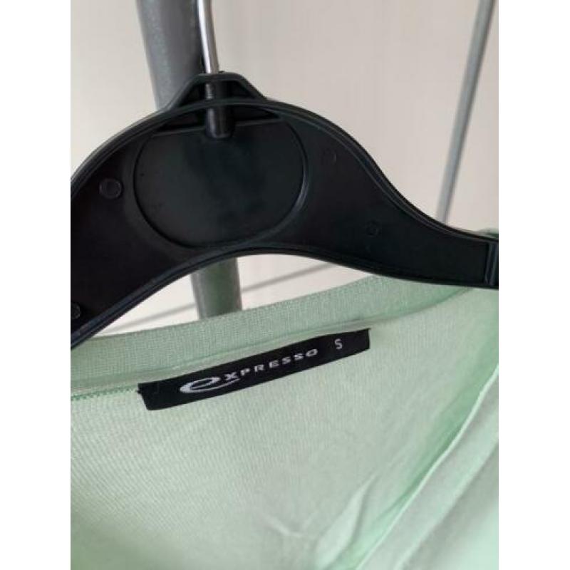 Expresso mintgroen zacht vastje cardigan mt 36
