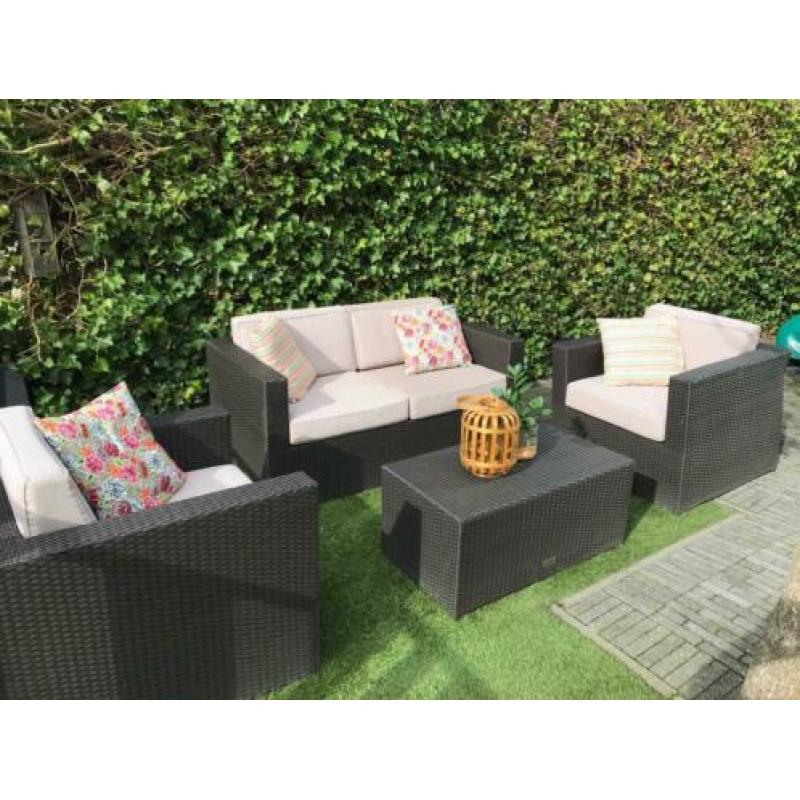 Hartman loungeset wicker met kussens