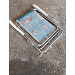Retro kinder klapstoel camping stoel