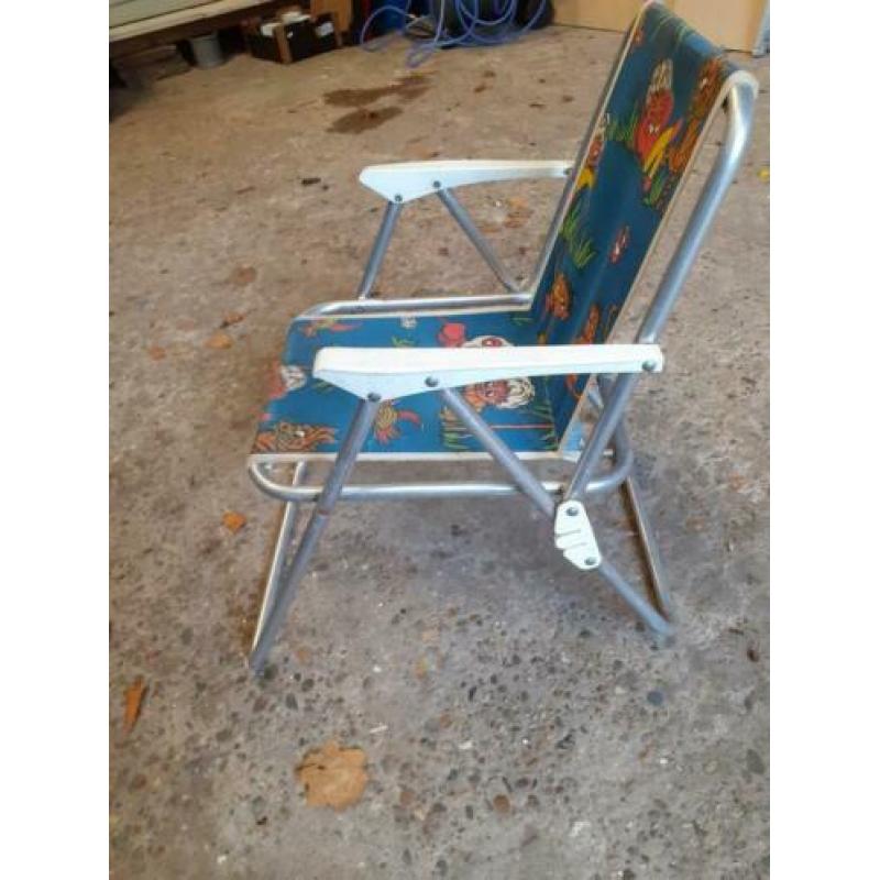 Retro kinder klapstoel camping stoel