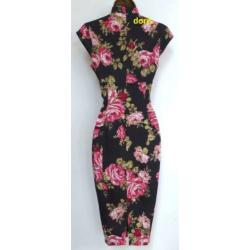 super mooi oriëntale bloemen jurk Karen Millen maat 8/36 oks
