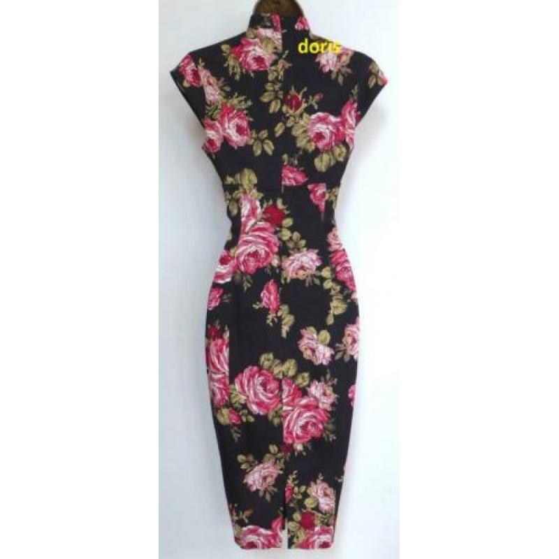 super mooi oriëntale bloemen jurk Karen Millen maat 8/36 oks