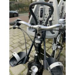 Yepp mini voorzitje grijs met Yepp windscherm