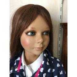 Meisjes etalage pop