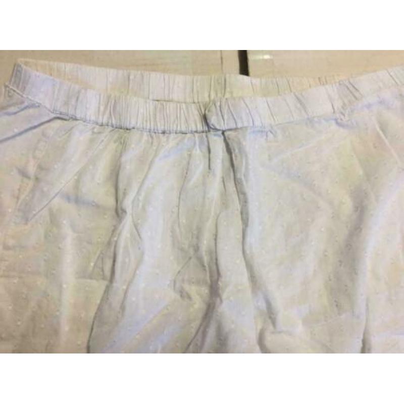 Wit zomer korte broek, maat; l/xl