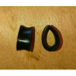 Teardrop tunnels/plugs 19mm, 2 paar!