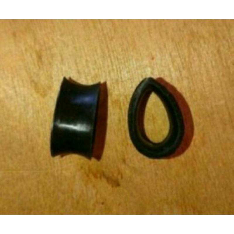 Teardrop tunnels/plugs 19mm, 2 paar!