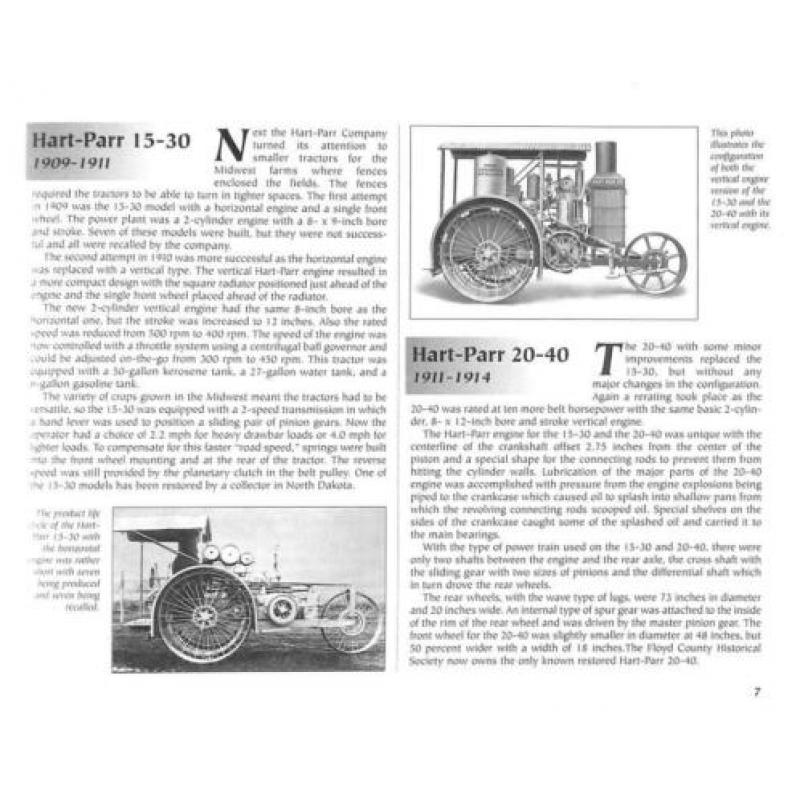 Hart-Parr, Oliver and White Farm Tractors 1901-1996