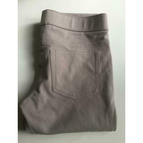 Repeat nieuwe zand/licht taupe broek stretch tregging mt 38