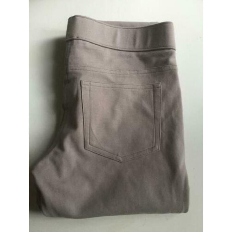 Repeat nieuwe zand/licht taupe broek stretch tregging mt 38