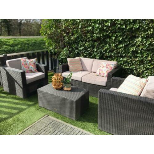 Hartman loungeset wicker met kussens