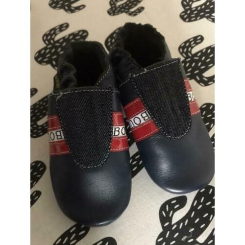 Nieuwe Boumy leren slofjes/schoenen maat M 19/20