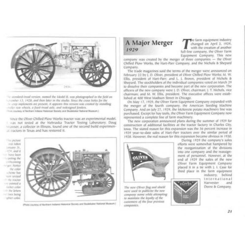 Hart-Parr, Oliver and White Farm Tractors 1901-1996