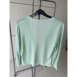 Expresso mintgroen zacht vastje cardigan mt 36