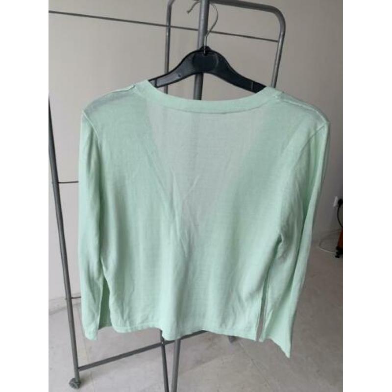 Expresso mintgroen zacht vastje cardigan mt 36