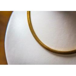 18 karaat gouden dames slang collier ketting choker
