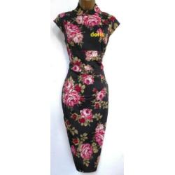 super mooi oriëntale bloemen jurk Karen Millen maat 8/36 oks