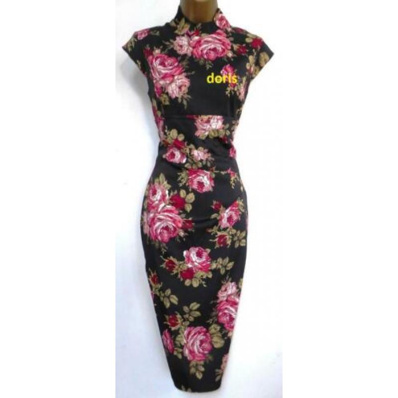 super mooi oriëntale bloemen jurk Karen Millen maat 8/36 oks
