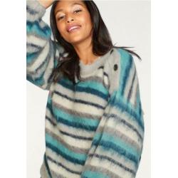 PEPE JEANS prachtige Oversized streep Trui maat M NIEUW
