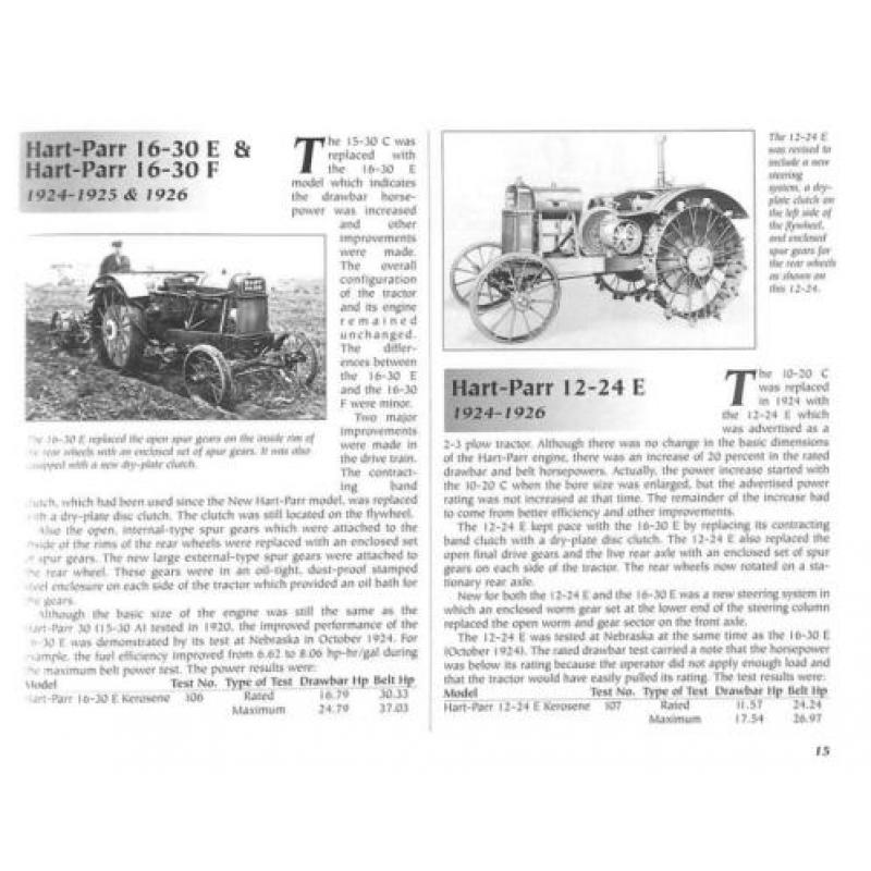 Hart-Parr, Oliver and White Farm Tractors 1901-1996