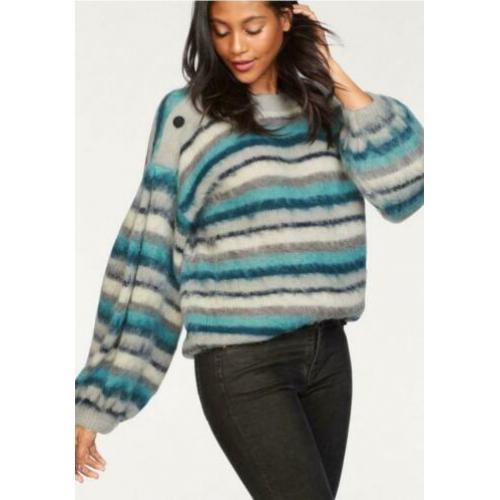 PEPE JEANS prachtige Oversized streep Trui maat M NIEUW