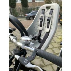 Yepp mini voorzitje grijs met Yepp windscherm